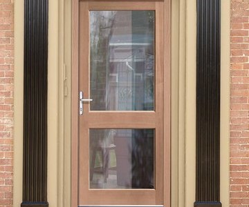 external glass door